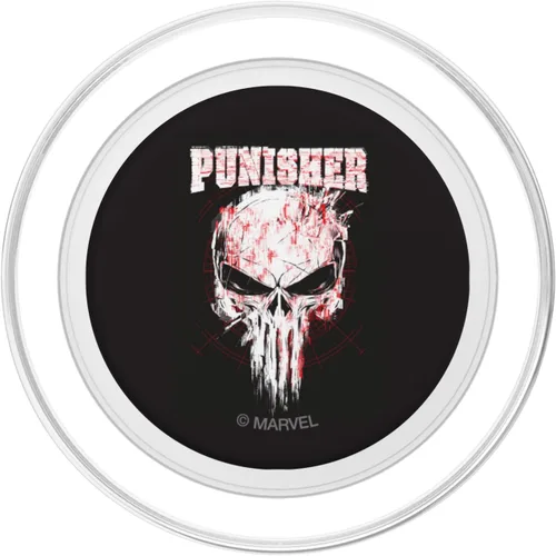 Miniatura 2 de Marvel The Punisher Skull Splattered Logo PopSockets MagSafe PopGrip para iPhone