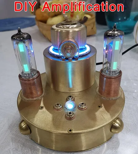 Miniatura 7 de 1 Unidades Dual Way Magic Eye 6E2 Tubo Indicador de Nivel de Audio Módulo VU Medidor Espectro Música Tubo de Vacío Indicador de Nivel de Conductor