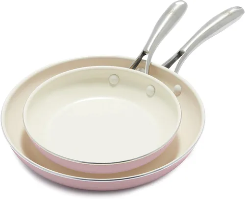 Miniatura 13 de GreenLife Artisan - Sartén antiadherente de cerámica saludable, cazuela jumbo de 5 cuartos de galón con mango ayudante y tapa, mango de acero