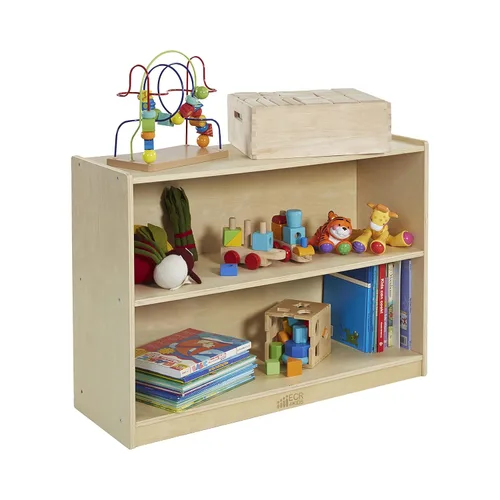 Miniatura 12 de ECR4Kids Gabinete de almacenamiento móvil de 2 estantes, muebles de aula, lavado gris