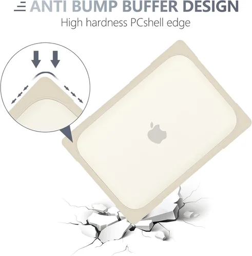 Miniatura 6 de Batianda Funda resistente para MacBook Air de 15 pulgadas 2026 M5 2025 M4 2024 2023 versión modelo A3448/A3241/A3114/A2941, soporte plegable Caqui