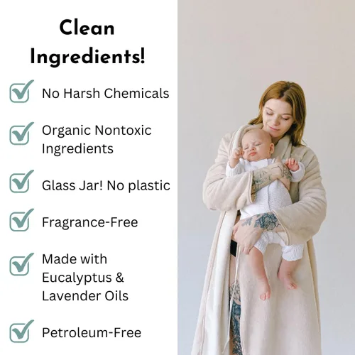 Miniatura 5 de Irene Organics Exfoliante orgánico para el pecho de vapor para bebés, hecho con ingredientes no tóxicos, bálsamo orgánico para aliviar la tos