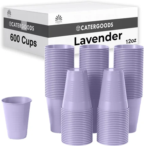 Miniatura 39 de Party Solids Vasos de plástico negros - 12 onzas, paquete de 100