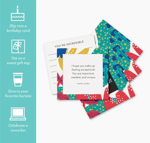 Miniatura 2 de Tarjetas desplegables ThoughtFulls por Compendiium — Paquete de 3 de Celebrando Tú, ¡Sí!, Tú eres increíble — 90 tarjetas desplegables, cada una