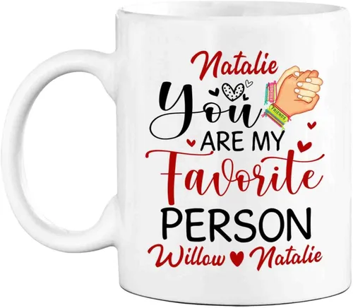 Miniatura 9 de Taza de café personalizada con diseño de flores con texto en inglés "If Friends Were Flowers I'd Pick You", taza de café de 11 onzas, 15 onzas