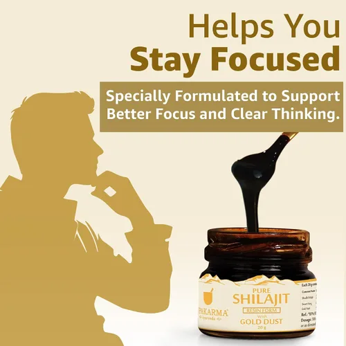 Miniatura 5 de Upakarma Ayurveda - Resina pura suave de Shilajit/Shilajeet con cuchara, fuente natural de ácido fúlvico y oligominerales, paquete 1