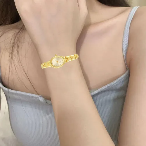 Miniatura 4 de Relojes de lujo para mujer con pequeña pulsera vintage elegante esfera ovalada reloj de cuarzo de moda