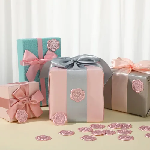 Miniatura 7 de Calcomanías de sello de cera, calcomanías en relieve de corazón para boda, matrimonio, compromiso, sobre, tarjeta de invitación, baby shower