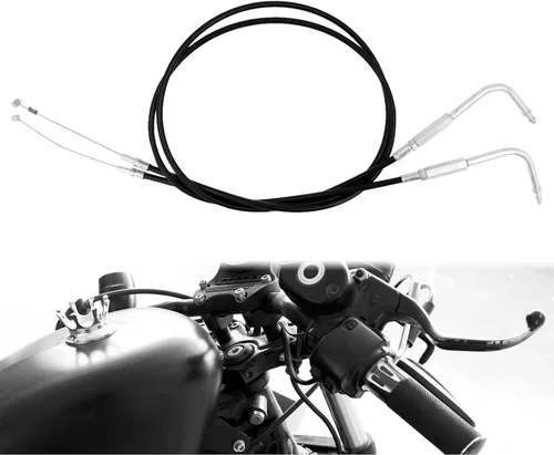 Cable de Acelerador Compatible con Harley Sportster XL883 XL1200 Sportster 1200 883 Custom Sport Nightster Roadster Dyna Softail Fat Boy Heritage