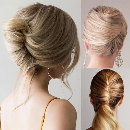 Miniatura 2 de 8 piezas peines laterales para el cabello, clips de horquilla de metal, horquillas para el cabello para moños, palillos de pelo en forma de U