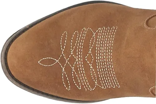Miniatura 4 de Dingo Botas de gamuza Daisy Mae para mujer, tacón bajo, 1-2 pulgadas, color marrón