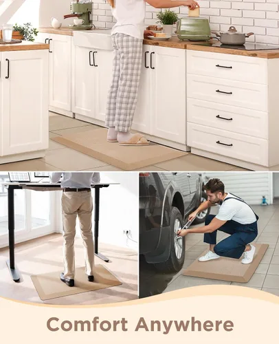 Miniatura 9 de Ophanie Alfombrillas de cocina para piso, 3/4 de pulgada de grosor, 17 x 28 pulgadas Alfombrilla Acolchada Anti-Fatiga, Alfombras de Cocina