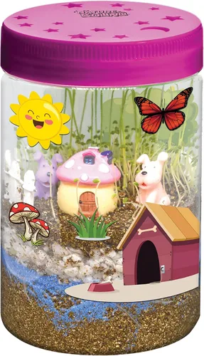 Miniatura 4 de Nature Bound Kit de terrario iluminado con luz LED para niños, incluye tema de animales de cachorro, kit de ciencia STEM para niños y niñas, regalos
