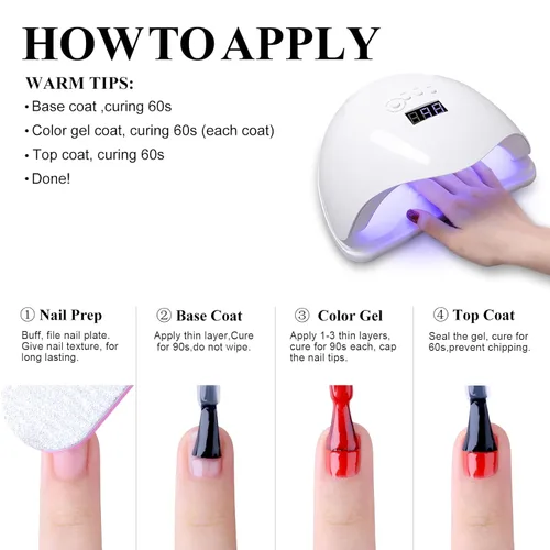 Miniatura 6 de Esmalte de uñas de gel, 1 unidad de 0.5 onzas líquidas, esmalte de uñas de gel rosa transparente colorido con purpurina, esmalte de uñas en gel que