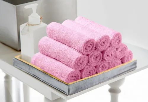 Miniatura 4 de Avalon Towels Toallitas de Algodón – (Paquete de 24) Tamaño 12x12 Pulgadas, 100% Algodón Hilado en Anillo, Toallitas Faciales Suaves y Absorbentes