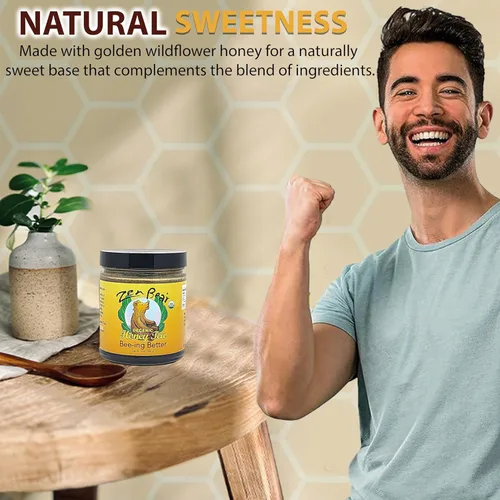 Miniatura 3 de Zen Bear Organic Bee-ing Better Honey Tea - Té de miel cruda con infusión de equinácea, bálsamo de limón, jengibre y cayena, elixir de bienestar