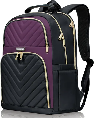 Miniatura 24 de Mochila de viaje para laptop, mochila escolar para adolescentes, niñas, niños, mochila universitaria acolchada grande de 15.6 pulgadas para mujeres