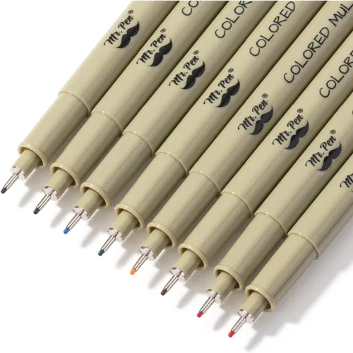 Miniatura 12 de Mr. Pen - Fineliners negros, bolígrafos de punta fina, 0.010 in, paquete de 4 bolígrafos bíblicos que no se corren, bolígrafos de punta fina