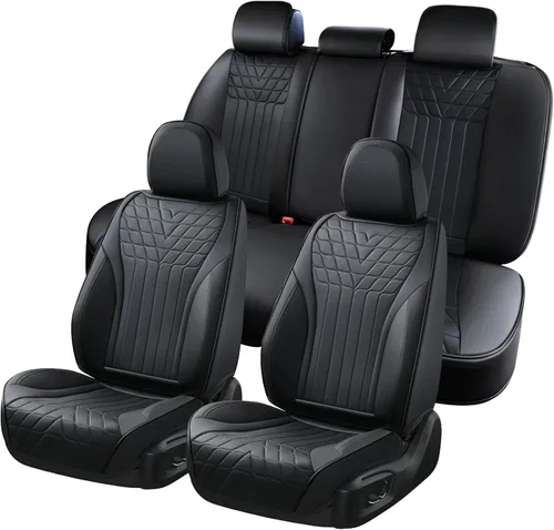 Miniatura 23 de Doogo Fundas de asiento de automóvil, fundas de asiento delantero para automóviles, protector universal de asiento de automóvil, fundas de asiento