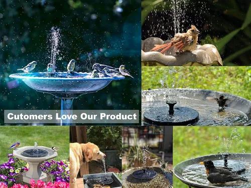 Miniatura 2 de Solatec - Fuente solar, bomba de fuente de baño para pájaros de 1.4 W, kit de panel solar, bomba sumergible de riego al aire libre para estanque