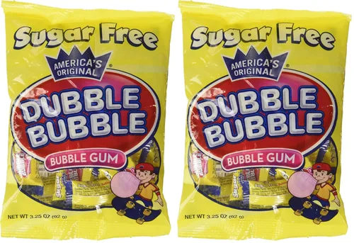 Miniatura 6 de Dubble Bubble Sin azúcar, bolsas de 3.25 onzas (paquete de 12)