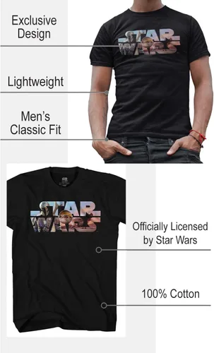 Miniatura 2 de STAR WARS Mandalorian Fill - Camiseta flotante infantil para adultos
