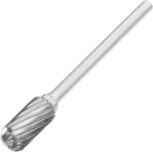 Miniatura 10 de Utoolmart Limas rotativas de carburo de tungsteno de 0.118 in, vástago de 0.118 in, herramienta de rebabas rotativas de forma cilíndrica dentada