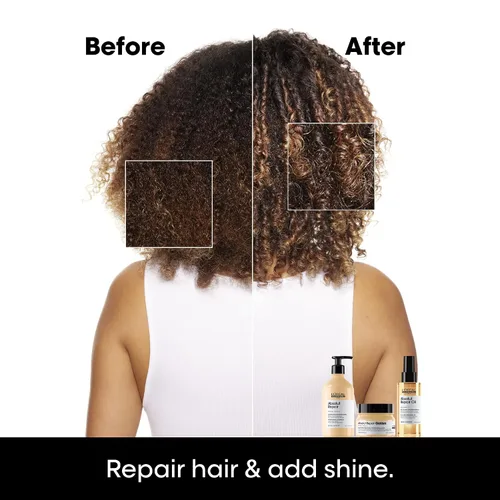 Miniatura 2 de L'Oréal Professionnel Paris Absolut Repair Golden Mask - Repara daños y proporciona brillo para cabello fino a medio, seco y dañado