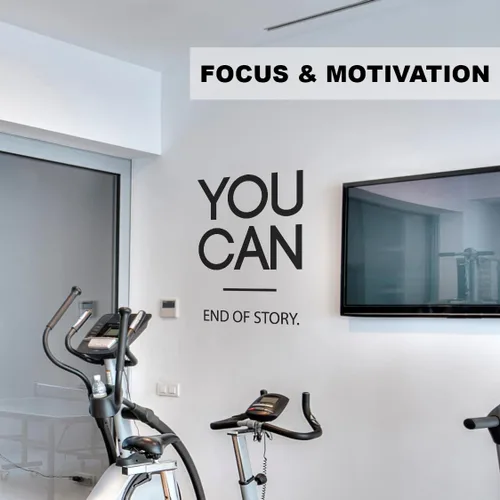 Miniatura 3 de You Can End of Story - Calcomanía motivacional de pared para gimnasio, yoga, ejercicio, fitness, entrenamiento, arte inspirador para pared, aula