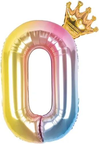 Miniatura 24 de 0 globos negros de 40 pulgadas – Fácil de inflar y desinflar reutilizable, globos de aluminio de Mylar número 0 de alta calidad para cumpleaños