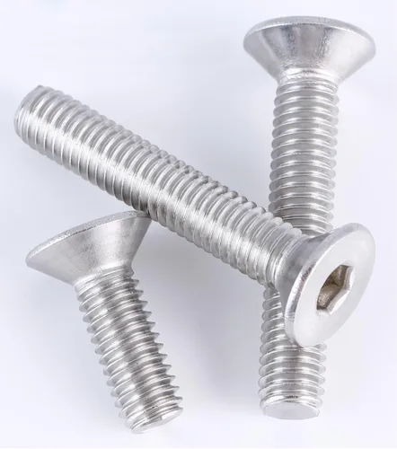 Miniatura 5 de Tornillos de cabeza plana M4 de 0.787 in, tornillo y perno de cabeza plana M4-0.028x0.787 in, pernos avellanados de acero inoxidable, accionamiento