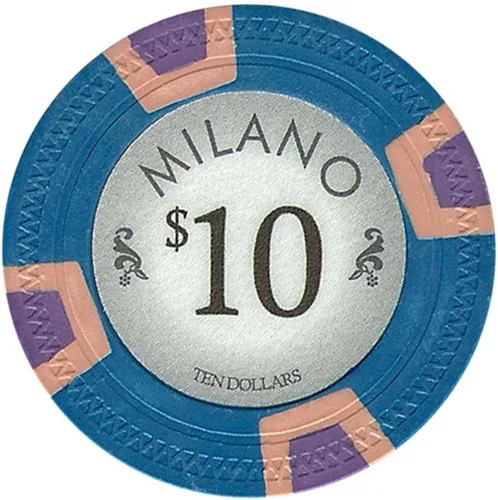 Miniatura 4 de Fichas de póquer Milano por Claysmith Gaming. Fichas de póquer de arcilla de calidad de casino en juegos de 25