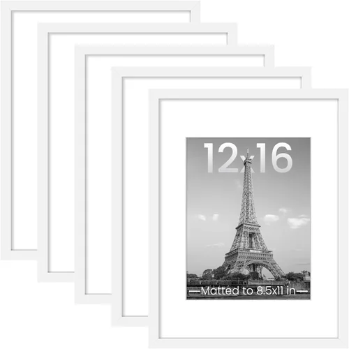 Miniatura 60 de upsimples - Portarretratos de 11 x 14 para galería de fotografías. Marcos para fotos de 8 x 10 pulgadas con paspartú o de 11 x 14 pulgadas sin Dorado