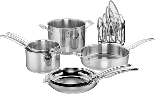 Cuisinart Juego de 11 piezas de acero inoxidable Smartnest® N91-11