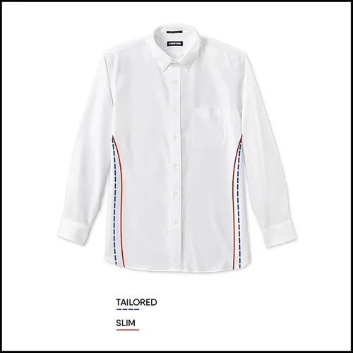 Miniatura 3 de Lands' End - Camisa de franela de insignia con ajuste tradicional
