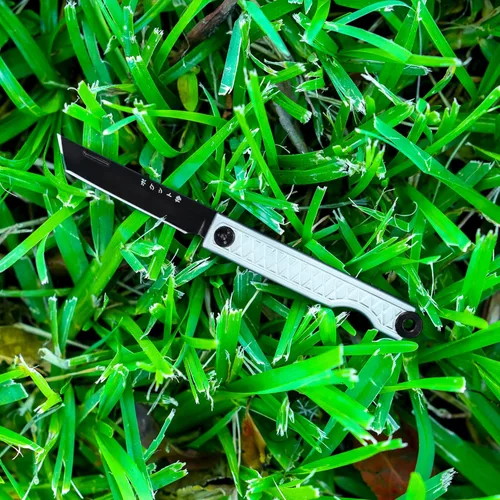 Miniatura 3 de StatGear Pocket Samurai plegable Tanto Micro Knife - Slipjoint Edition Pequeño cuchillo EDC Mini Gris