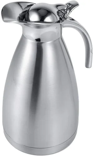 Miniatura 4 de Jarra térmica aislada para café – Olla caliente de acero inoxidable sellada al vacío de doble pared para café, té y bebidas calientes, apta