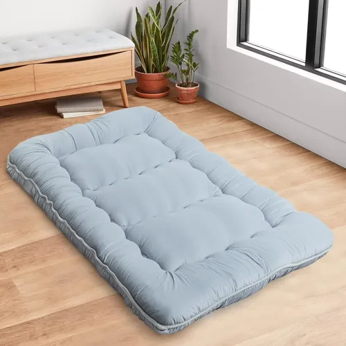 Natsukage Colchón de suelo grueso para dormir, colchón futón para adultos, colchón plegable, cama de invitados, colchón de campamento, tamaño