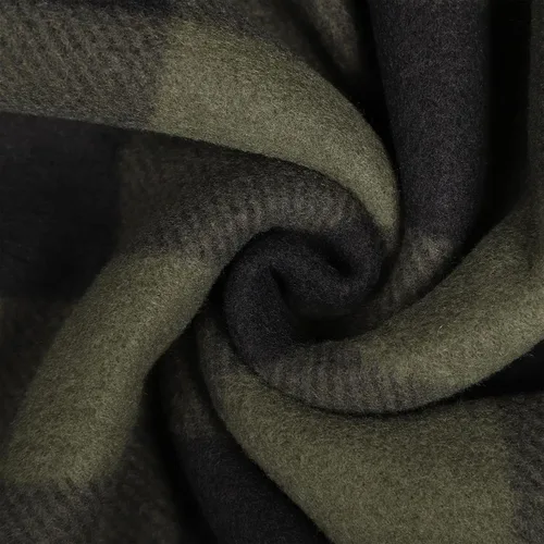 Miniatura 7 de Chaqueta de franela a cuadros para hombre, de felpa con capucha, de sherpa con zíper, pesada y gruesa, cálida para invierno.