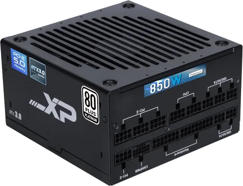 SAMA XP850W Fuente de alimentación PC Platinum 80+ ATX3.0 PCIE5.0 Voltaje completo 12VHPWR PSU Ventilador silencioso Modo ECO Fuente de alimentación