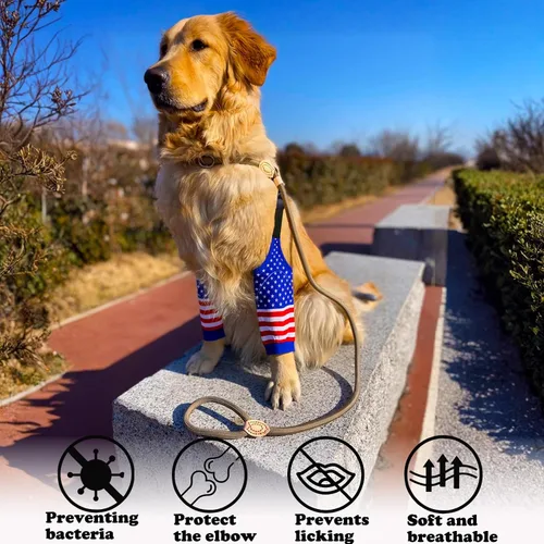 Miniatura 4 de Rodilleras protectoras para coderas de perro, rodilleras, manga para tratamiento de callos para heridas, patas delanteras para evitar lamer