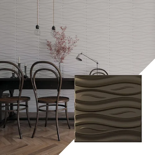 Miniatura 40 de Ekena Millwork WP20X20SSWH 19 5/8 pulgadas de ancho x 19 5/8 pulgadas de alto Swell EnduraWall Decorativo 3D Panel de Pared Cubre 2.67 pies cuadrados