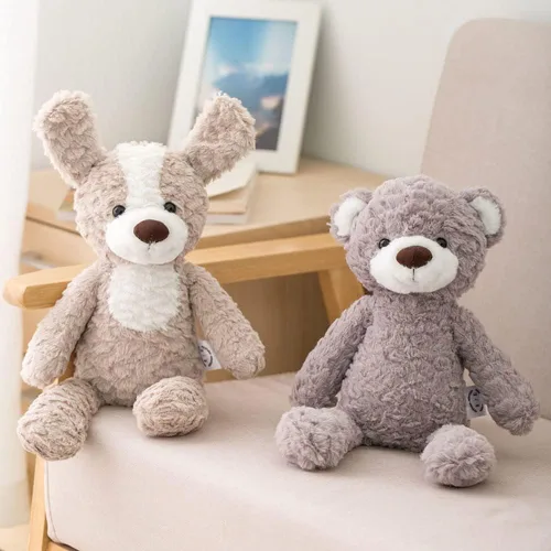 Miniatura 2 de GUDVES Juguete de peluche de animal del bosque, peluche suave de 15 pulgadas, conejo, oso, perro, unicornio, elefante, juguete de peluche
