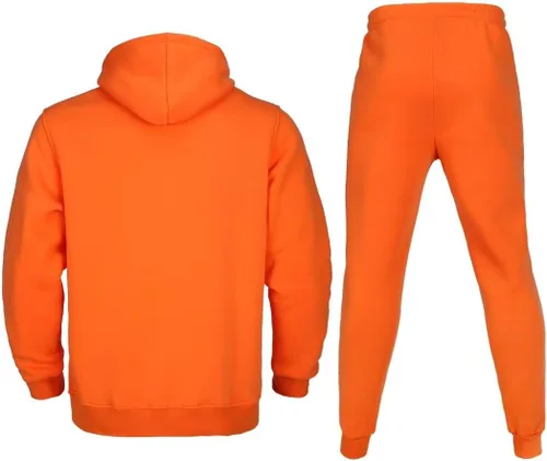 Miniatura 2 de Conjunto deportivo de forro polar con capucha para hombre, 2 piezas, conjunto casual para correr