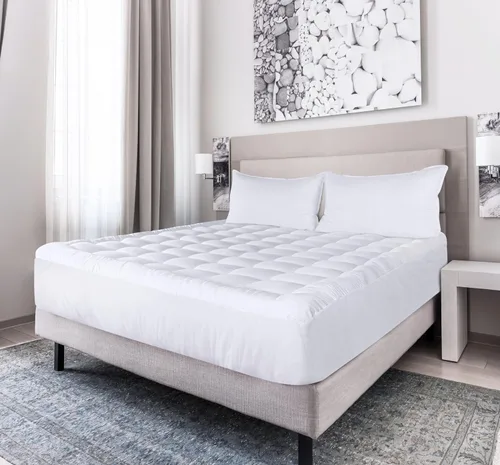 Miniatura 8 de Almohadillas de colchón premium, gemelo, Blanco