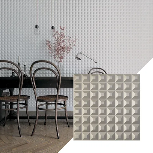 Miniatura 16 de Ekena Millwork WP20X20BRWH 19 5/8 pulgadas de ancho x 19 5/8 pulgadas de alto Bradford EnduraWall Decorativo 3D Panel de pared cubre 2.67 pies