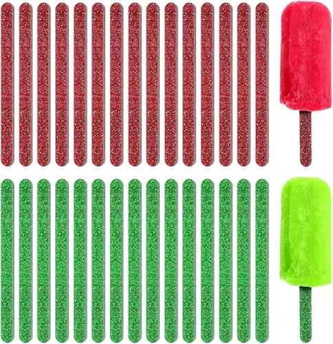 30 piezas de palos acrílicos reutilizables, palos para pasteles, moldes para popcakes, palos para helados con espejo, moldes para pasteles de helado