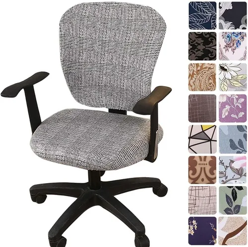 Miniatura 12 de Melaluxe - Funda para silla de oficina de computadora, funda universal protectora y elástica, cubierta elástica para silla giratoria