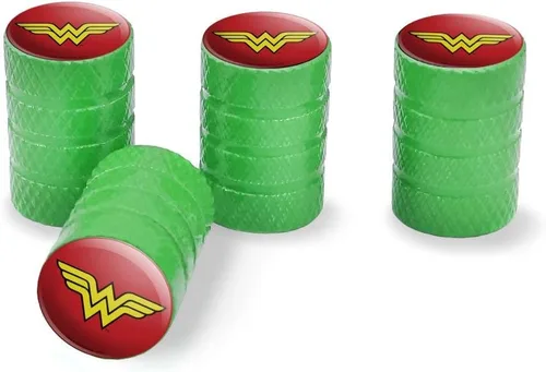 Miniatura 14 de GRAPHICS & MORE - Tapones para válvula de neumático de aluminio con el logo clásico de Wonder Woman Azul