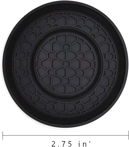 Miniatura 2 de Auprite Portavasos para automóvil, paquete de 2 posavasos universales antideslizantes para automóvil, accesorios para el interior del automóvil Negro